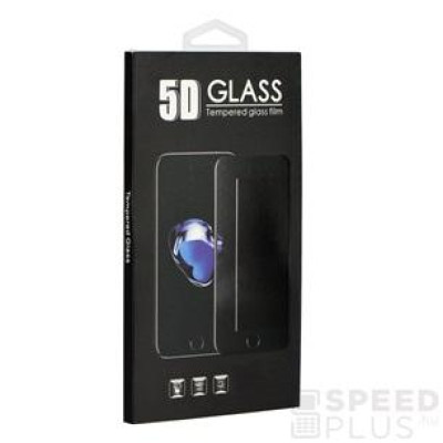 Utángyártott Apple iPhone X, 5D Full Glue hajlított tempered glass kijelzővédő üvegfólia, átlátszó 