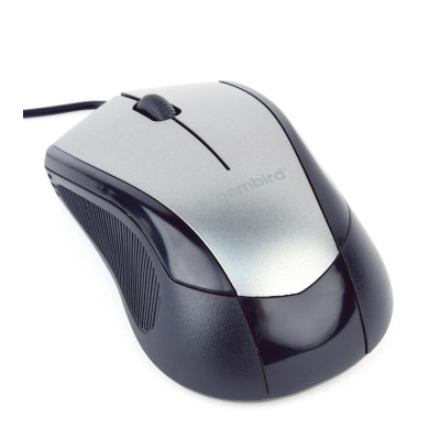 Gembird optical mouse MUS-3B-02-BG, 1000 DPI, USB, Black/space grey MUS-3B-02-BG