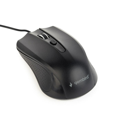 Gembird optical mouse MUS-4B-01, 1200 DPI, USB, Black, 1.35m cable length MUS-4B-01
