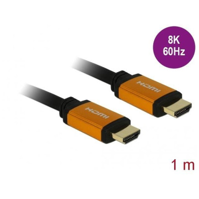 Delock Cable HDMI M/M V2.1 1m 8K 60HZ Black 85727
