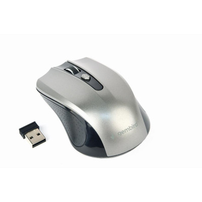 Gembird Wireless optical mouse MUSW-4B-04-BG, 1600 DPI, nano USB,black/spacegrey MUSW-4B-04-BG