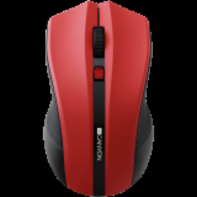 CANYON CANYON 2.4GHz wireless Optical Mouse with 4 buttons, DPI 800/1200/1600, Red, 122*69*40mm, 0.067kg CNE-CMSW05R