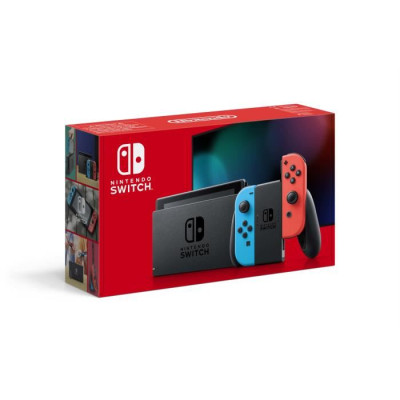 NINTENDO Switch 2019 HAC-001(-01) console with neon red&blue Joy-Con NSH006_NS_CONSOLE_NEON_RED_BLUE_JC 45496452629