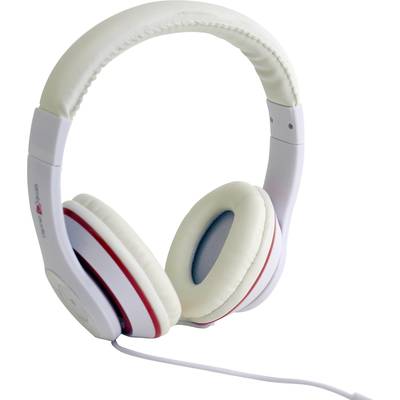 Fejhallgató, On Ear vezetékes HiFi fejhallgató, fehér színű Gembird Los Angeles On Ear MHS-LAX-W
