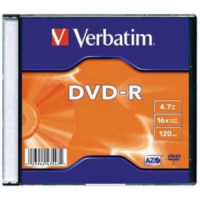 Verbatim DVD-R 4,7GB 16x slim   lemez