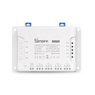 Sonoff 4CH PRO (R3) internetről távvezérelhető, WiFi-s és RF-es időzíthető kapcsoló relé négy áramkörhöz SON-REL-4CHP-R3
