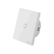 Sonoff TX T2 EU 1C WiFi + RF vezérlésű, távvezérelhető, érintős villanykapcsoló (fehér, kerettel) SON-KAP-TXT21