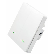 SmartWise B2W LN WiFi + RF, két gombos, eWeLink app-os okos villanykapcsoló SMW-KAP-B2LNW