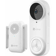 EZVIZ Videós ajtócsengő készlet 176° kamerával DB2 2K (3MP), WiFi, 5200mAh akku, PIR, IR, H.265, riasztó funkció CS-DB2 (3MP)