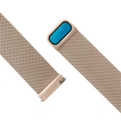 FIXED Mesh Strap Smatwatch 22mm wide, rose gold FIXMEST-22MM-RG