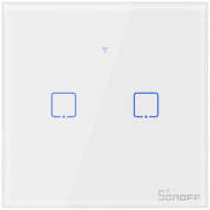 Sonoff TX T1 EU 2C Wi-Fi + RF kétgombos érintős kapcsoló fehér (SON-KAP-TXT12)