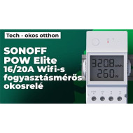 Sonoff POW Elite 20D WiFi-s 20A fogyasztásmérős okosrelé (POWR320D) SON-REL-POW20D-R3