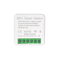 SmartWise Mini BT (WiFi + Bluetooth) okosrelé (16A), vezetékes kapcsolóbemenettel, Bluetooth vezetéknélküli távirányíthatósággal SMW-REL-MINI1-BT