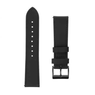 FIXED Leather Strap Smartwatch 20mm wide Fekete FIXLST-20MM-BK