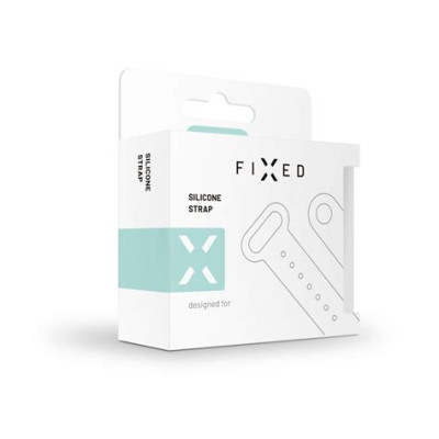 FIXED Silicone Strap for Xiaomi Band 7/ Mi Band 6/ Mi Band 5 Black FIXSSTB-989-BK