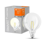 Ledvance Smart+ Wifi vezérlésű 5,5W 2700K E27 dimmelhető filament nagygömb LED fényforrás 4058075528291