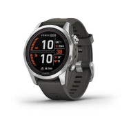 GARMIN fenix 7S Pro Solar Silver w/Graphite silicone band 010-02776-01