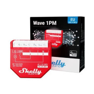 Shelly Qubino Wave 1PM egy áramkörös, fogyasztásmérős okosrelé, Z-Wave protokoll kompatibilis ALL-REL-WAVE1PM
